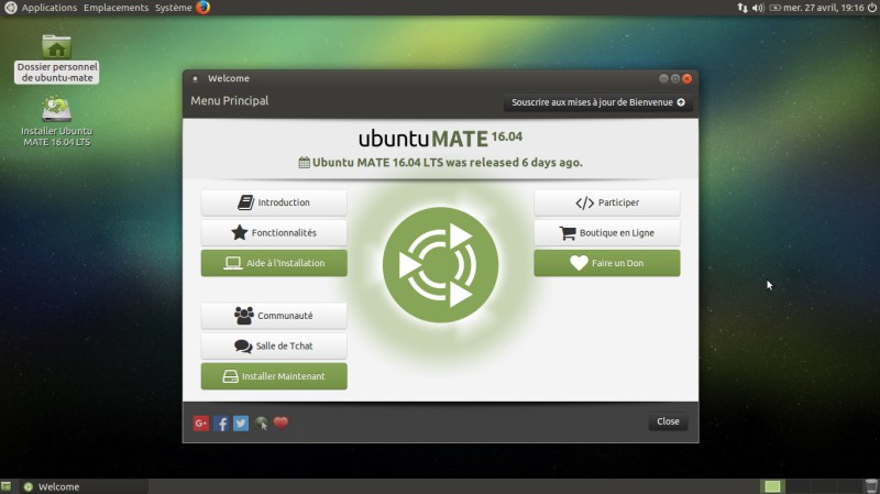 Introduction Ubuntu Mate