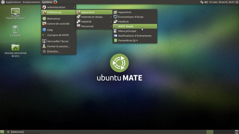 Ubuntu Mate Tweak