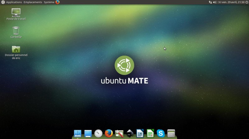 Ubuntu Mate avec le Dock