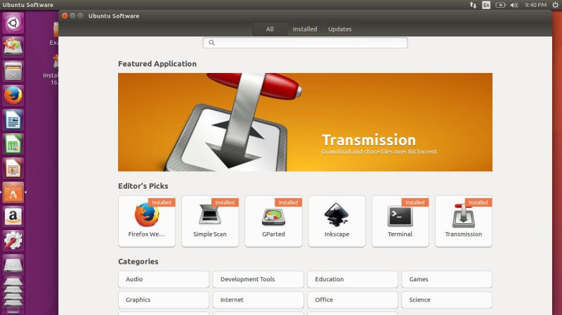 Ubuntu software