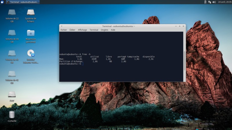Xubuntu mémoire consommée