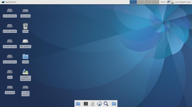 Fedora 25 xfce