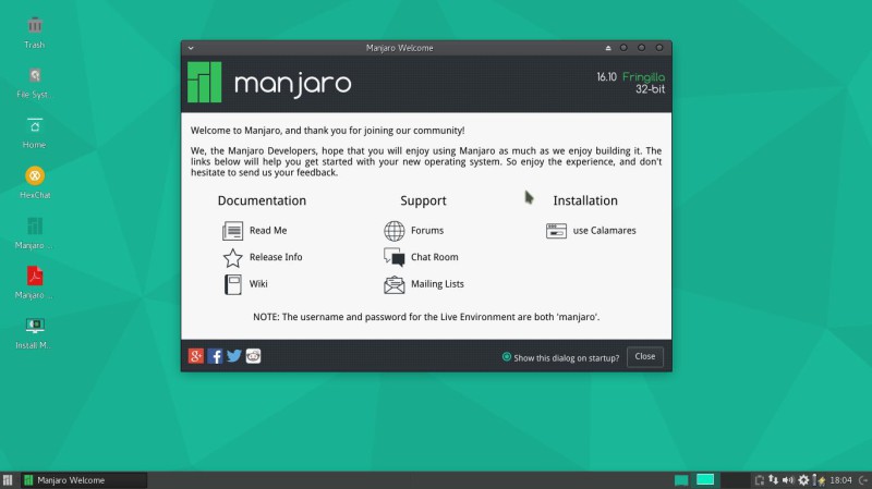 Manjaro 16.10