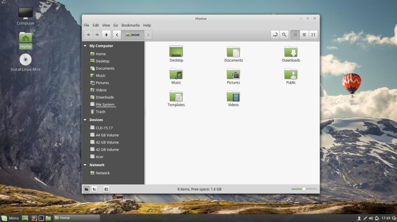 Linux Mint 18.1 fichiers