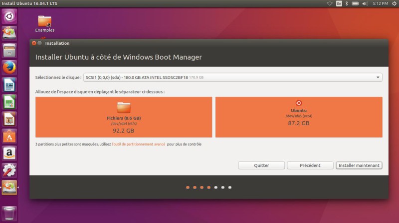 Ubuntu à côté de Windows