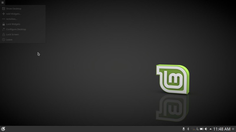 Linux mint kde menu en haut