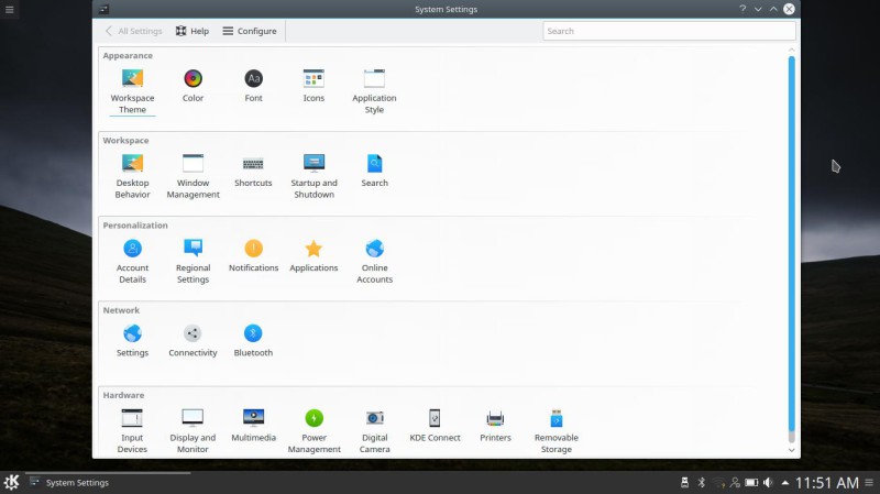 Linux mint kde paramètres