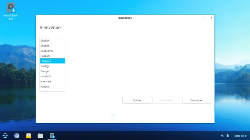 Zorin  OS français