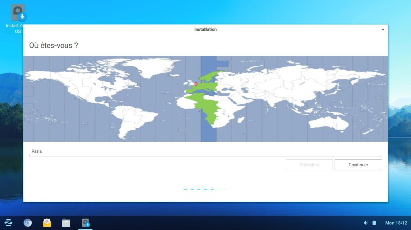 Zorin OS Fuseau horaire