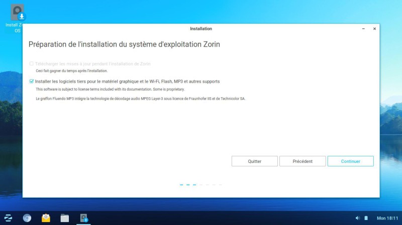 Zorin OS installation