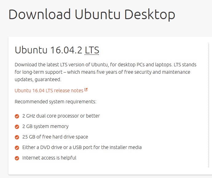 Ccaracterisques requises pour Ubuntu Unity