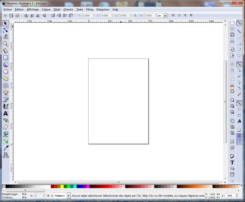 Logiciel Inkscape ouvert