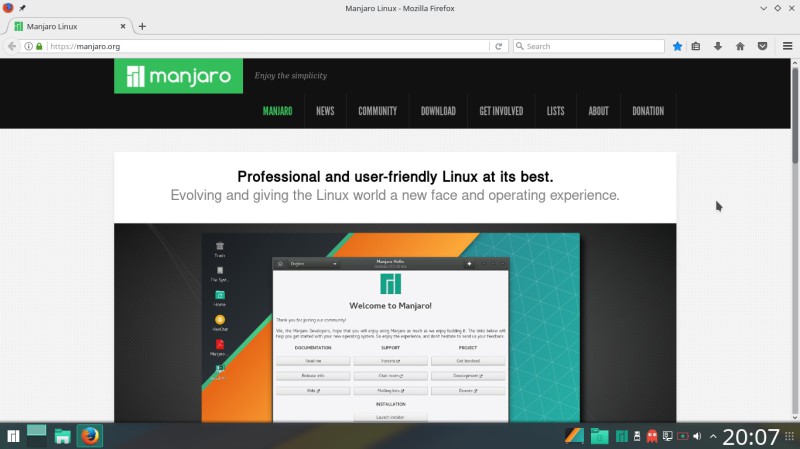 Manjaro Firefox internet