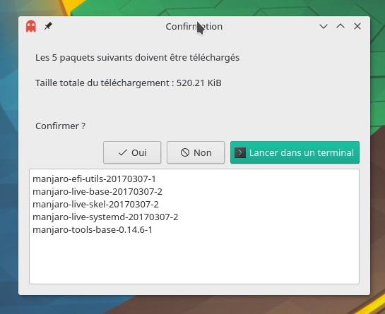 Synchronisation serveurs Manajro KDE 17