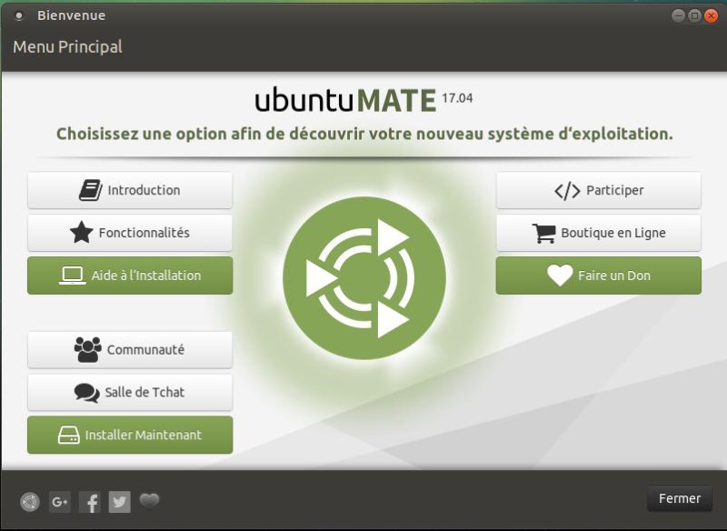 Binevenue Ubuntu Mate