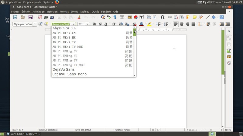 LibreOffice Ubuntu Mate