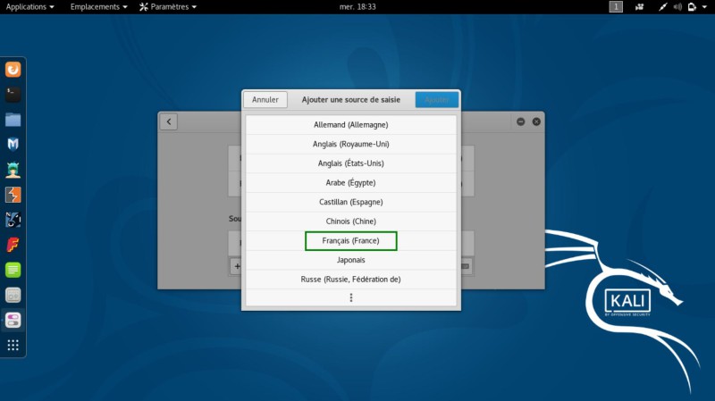 Kali Linux en français