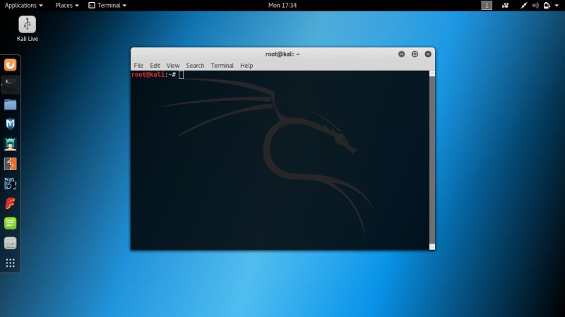 Le terminal Kali Linux