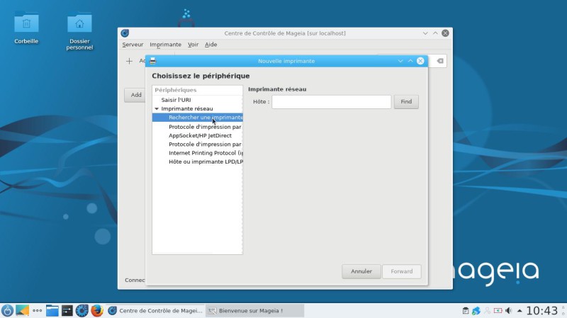 Mageia imprimante