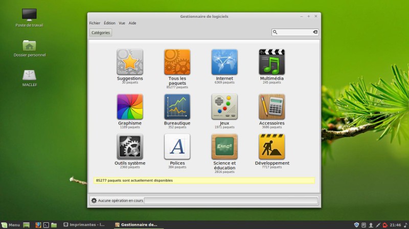 Gestionnaire de logiciels Linux Mint