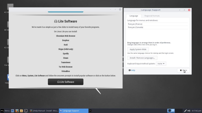 Linux Lite en français