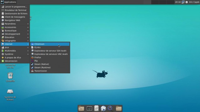 antergos xfce internet