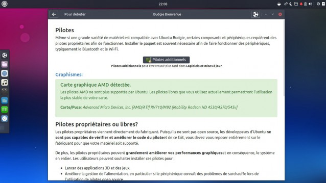 Pilotes propriétaires ubuntu Budgie