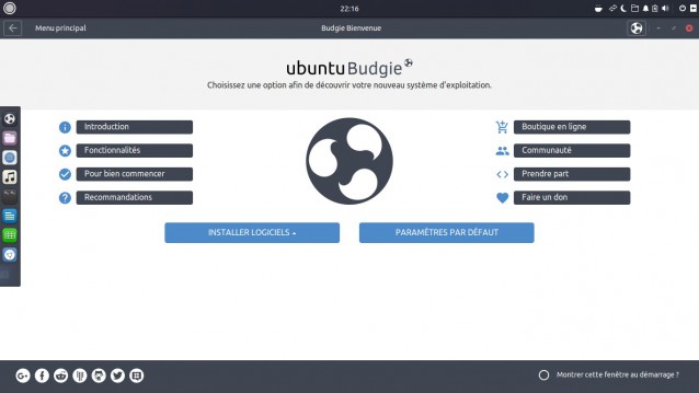 Ubuntu budgie choisir une option pour découvrir son système