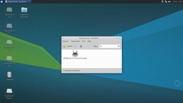 Xubuntu 17.10 Imprimer
