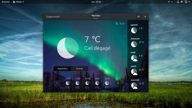 Fedora 27 météo