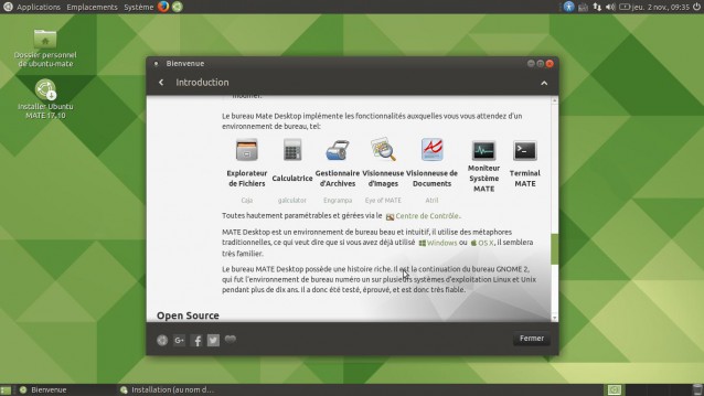 Les applications par défaut d'Ubuntu Mate