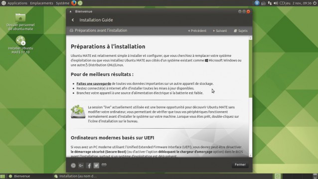 Ubuntu Mate 17.10 sauvegarde