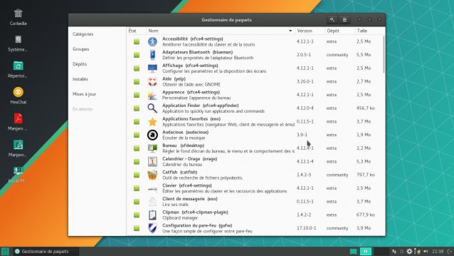 Gestionnaire de paquets Manjaro