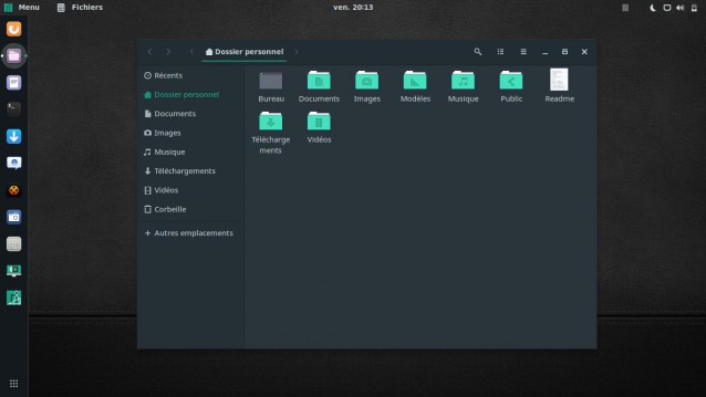 Manjaro gestionnaire de fichiers