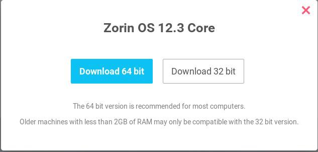 Zorin Linux 32 ou 64 bits