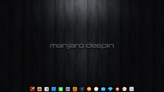 Manjaro Deepin tableau de bord forme Dock