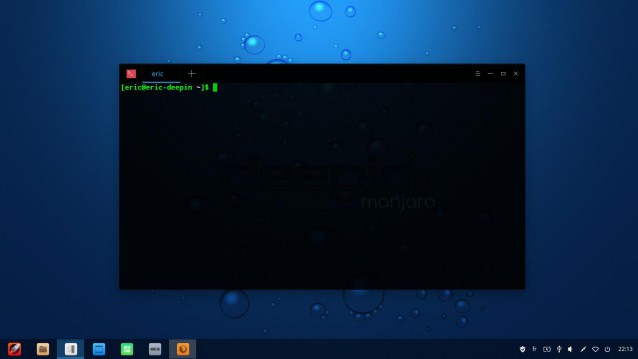 Manjaro Deepin le terminal