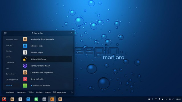 Manjaro Depin créateur de clef usb