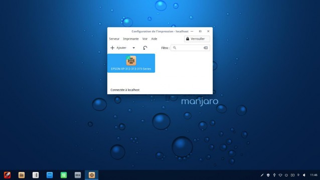 Manjaro Deepin imprimer