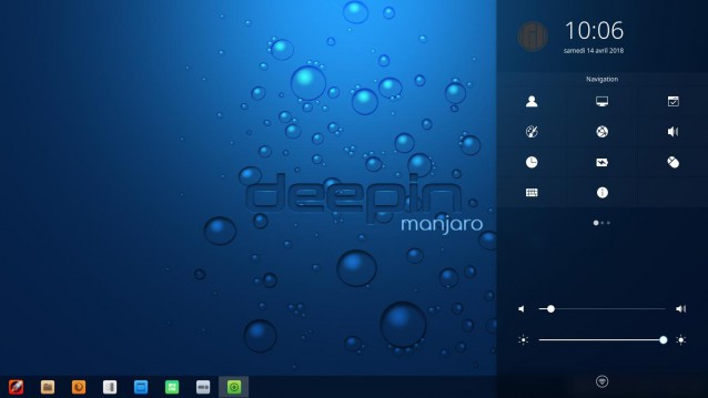 Manjaro Deepin le gestionnaire de paramètres