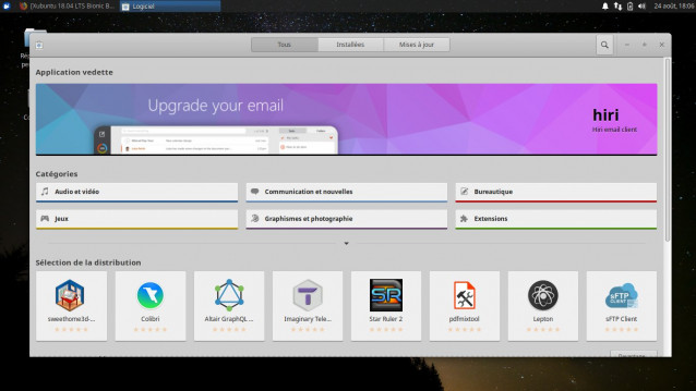 Installation de logiciels sous Xubuntu 18.04