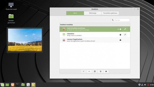 Desklets Linux Mint