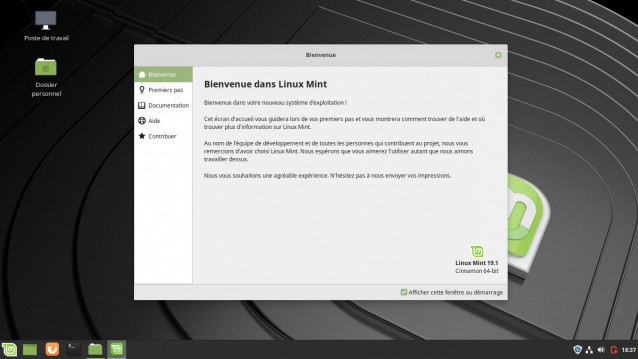 Linux Mint 19.1 Cinnamon