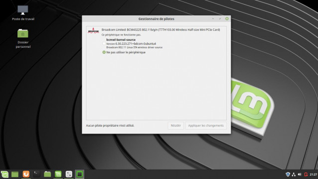 Pilotes propriétaires Linux Mint